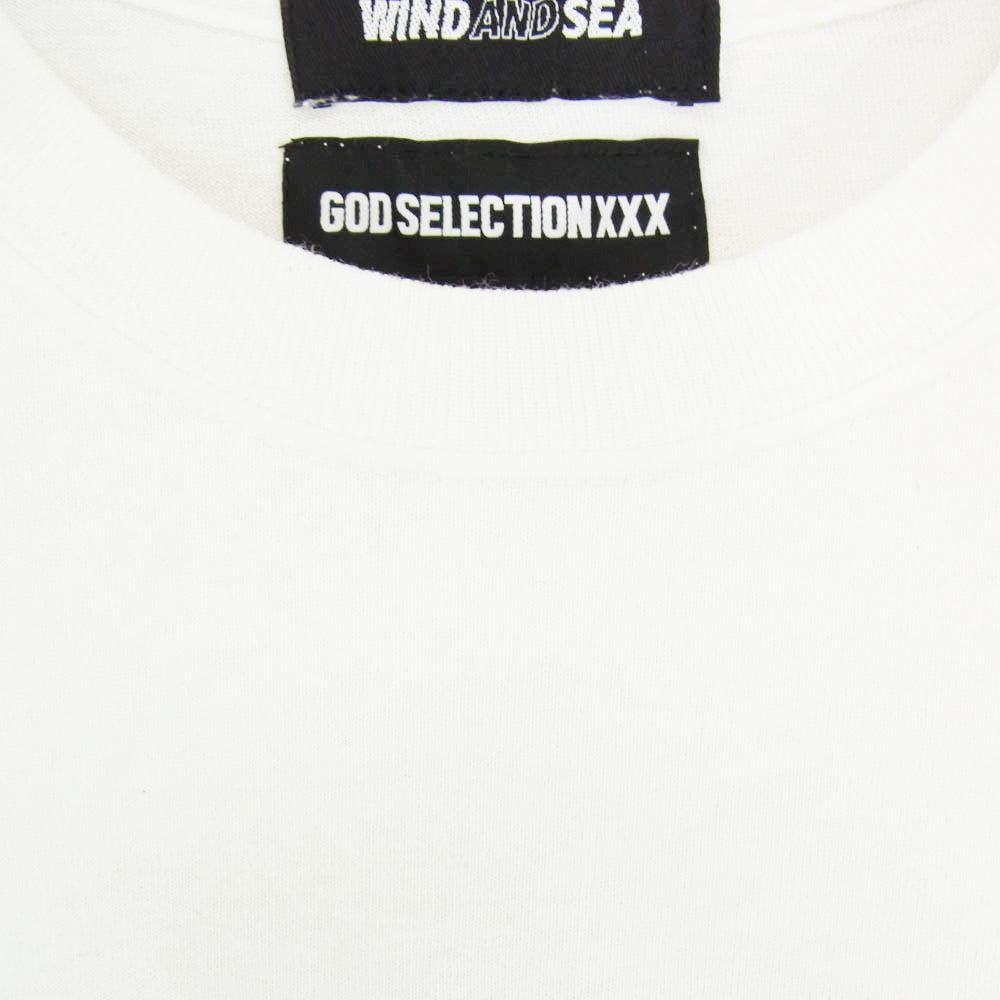 WIND AND SEA ウィンダンシー × god selection xxx ゴッドセレクション トリプルエックス ホワイト系 M【中古】