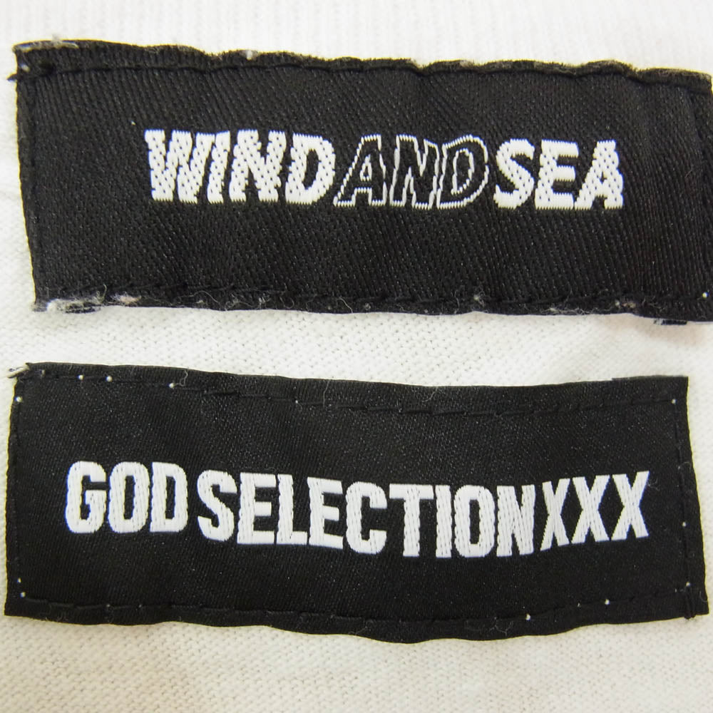 WIND AND SEA ウィンダンシー × god selection xxx ゴッドセレクション トリプルエックス ホワイト系 M【中古】
