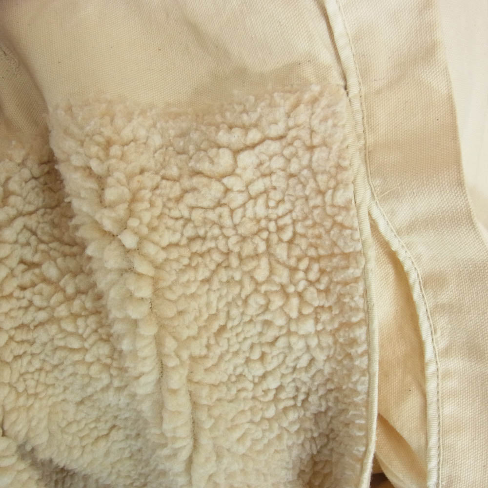 WOOLRICH ウールリッチ ライナー ボア ダック コート ホワイト オフホワイト系 40【中古】