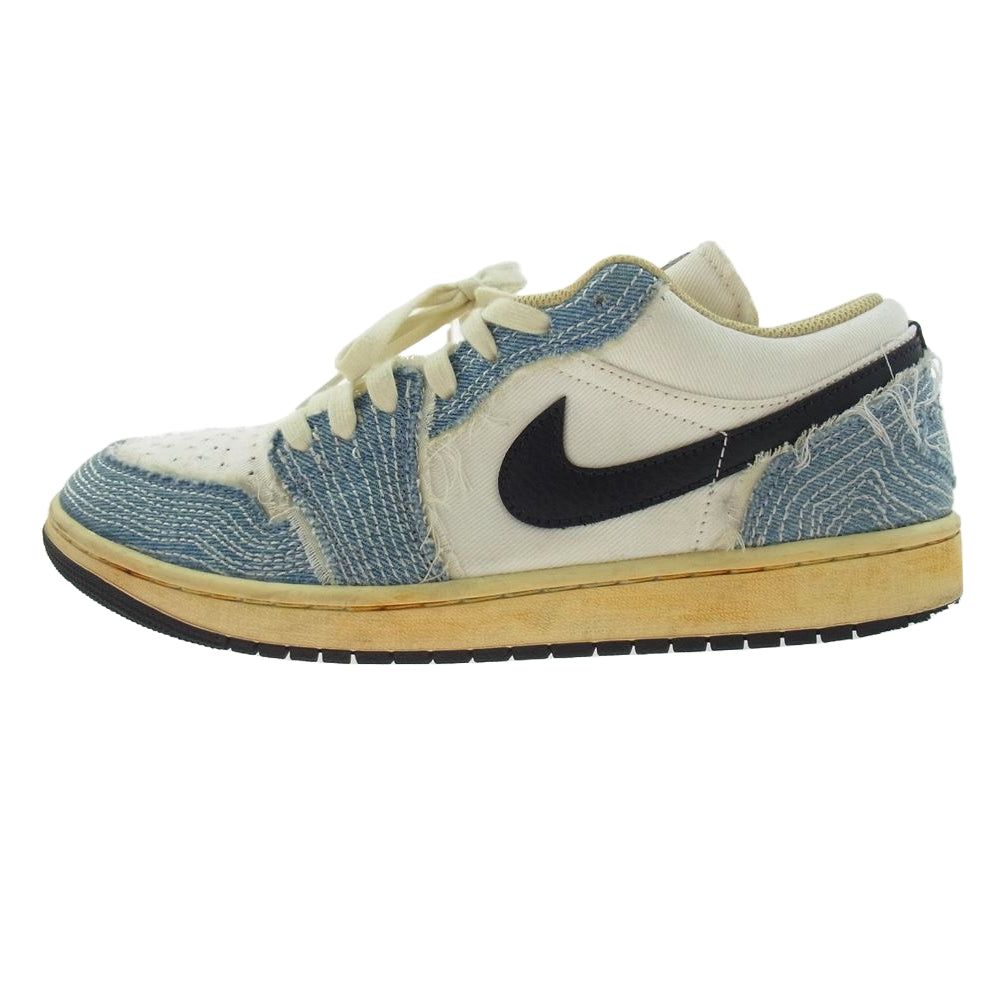 NIKE ナイキ FN7670-493 Air Jordan 1 Low SE World Make Japan エアジョーダン1 ロー ワールド メイク ジャパン ライトブルー系 ホワイト系 28cm【中古】