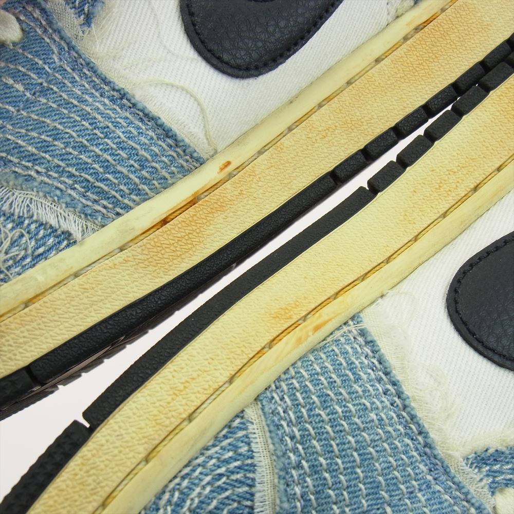 NIKE ナイキ FN7670-493 Air Jordan 1 Low SE World Make Japan エアジョーダン1 ロー ワールド メイク ジャパン ライトブルー系 ホワイト系 28cm【中古】