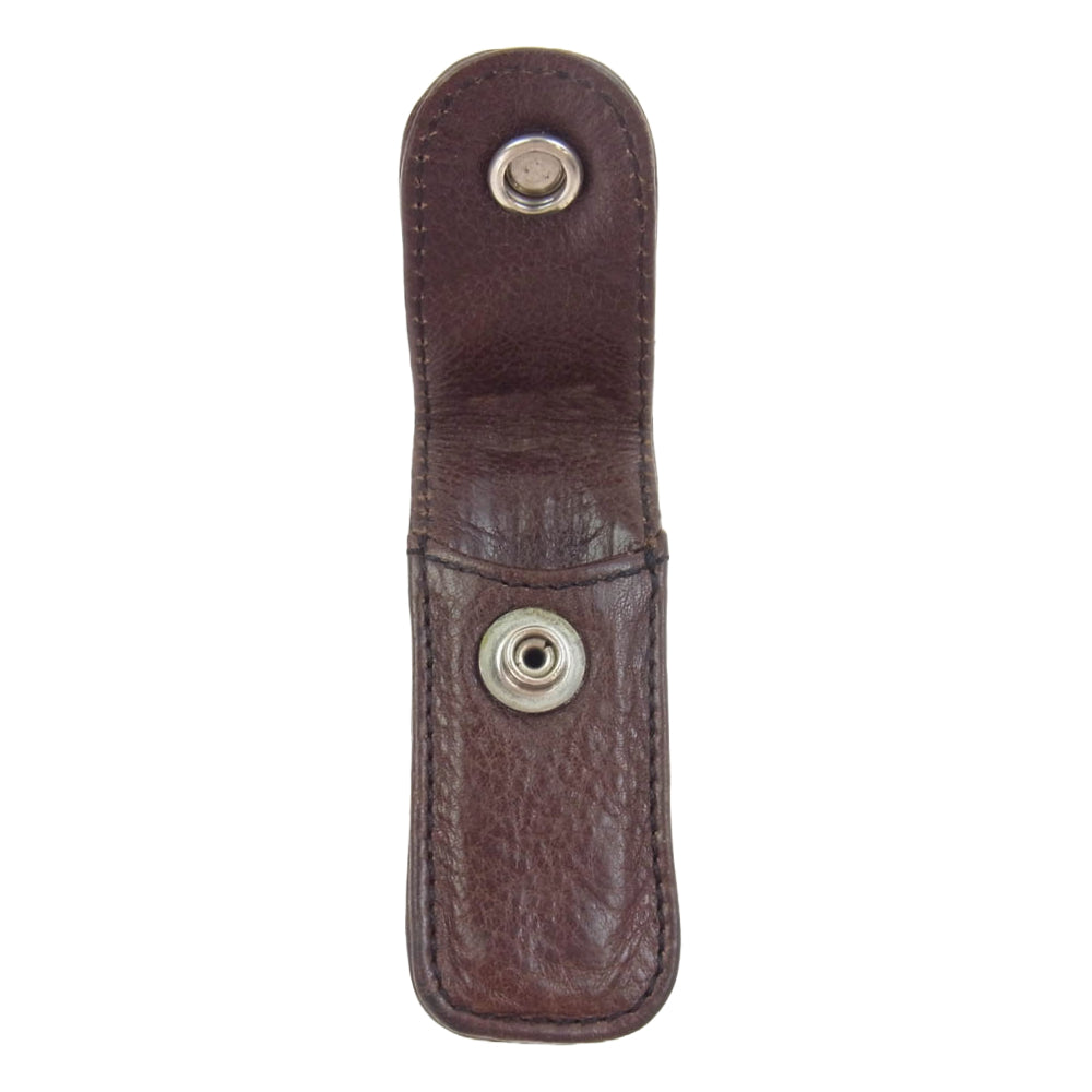CHROME HEARTS クロムハーツ（原本無） CRS BALL TOOTHPICK CASE トゥースピックケース 爪ようじ入れ レザー ポーチ ブラウン系【中古】