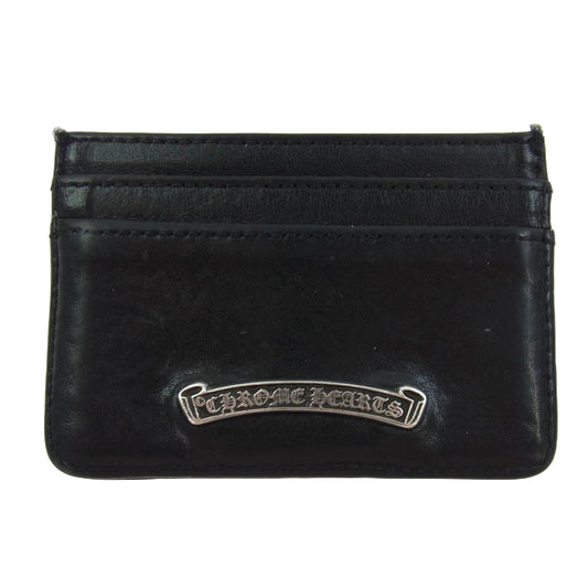 CHROME HEARTS クロムハーツ（原本無） DOUBLE SIDE ダブルサイド レザー カードケース ブラック系【中古】