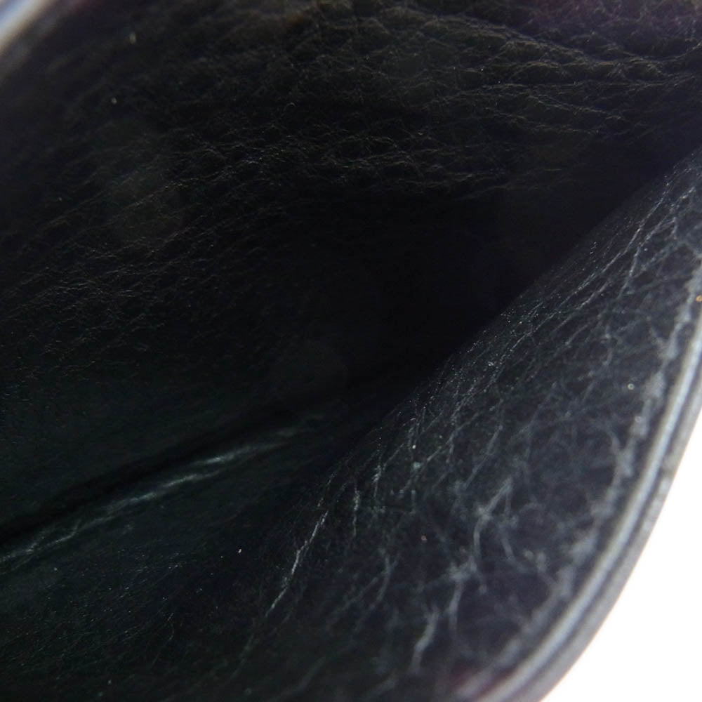 CHROME HEARTS クロムハーツ（原本無） DOUBLE SIDE ダブルサイド レザー カードケース ブラック系【中古】