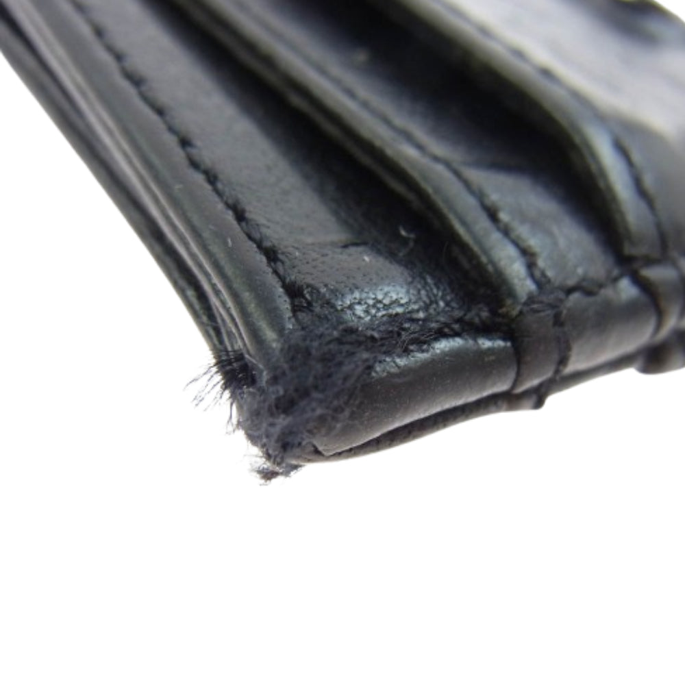 CHROME HEARTS クロムハーツ（原本無） DOUBLE SIDE ダブルサイド レザー カードケース ブラック系【中古】