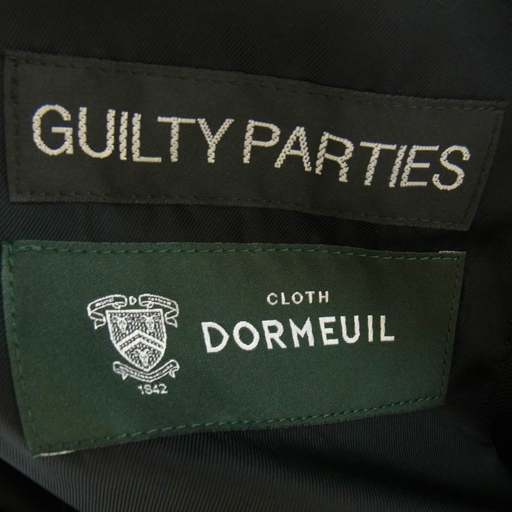 WACKO MARIA ワコマリア 23AW WMGP-DOGDAYS-SU00-A 店舗限定 GLITTER STITCH STRIPE 2B UNCONSTRUCTED JACKET GUILTY PARTIES CLOTH DORMEUIL ブラック系 L【新古品】【未使用】【中古】