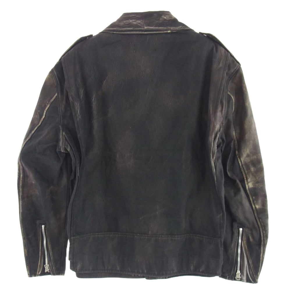 JUNYA WATANABE COMME des GARCONS MAN ジュンヤワタナベコムデギャルソンマン 22SS WI-J908 BERBERJIN ベルベルジン 転写 ダブル ライダース ジャケット ブラック系 S【中古】