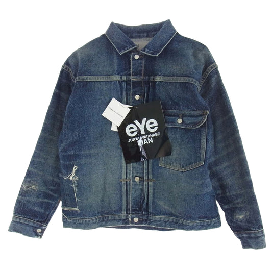 JUNYA WATANABE COMME des GARCONS MAN ジュンヤワタナベコムデギャルソンマン 24AW WN-J924-100 New Manual W Name Jacket デニム ジャケット インディゴブルー系 XS【新古品】【未使用】【中古】