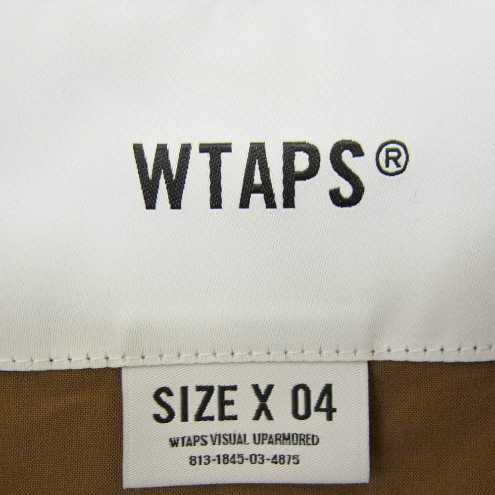 WTAPS ダブルタップス 23SS 231BRDT-SHM03 DECK/SS ミリタリー 半袖 シャツ カーキ系 X04【中古】