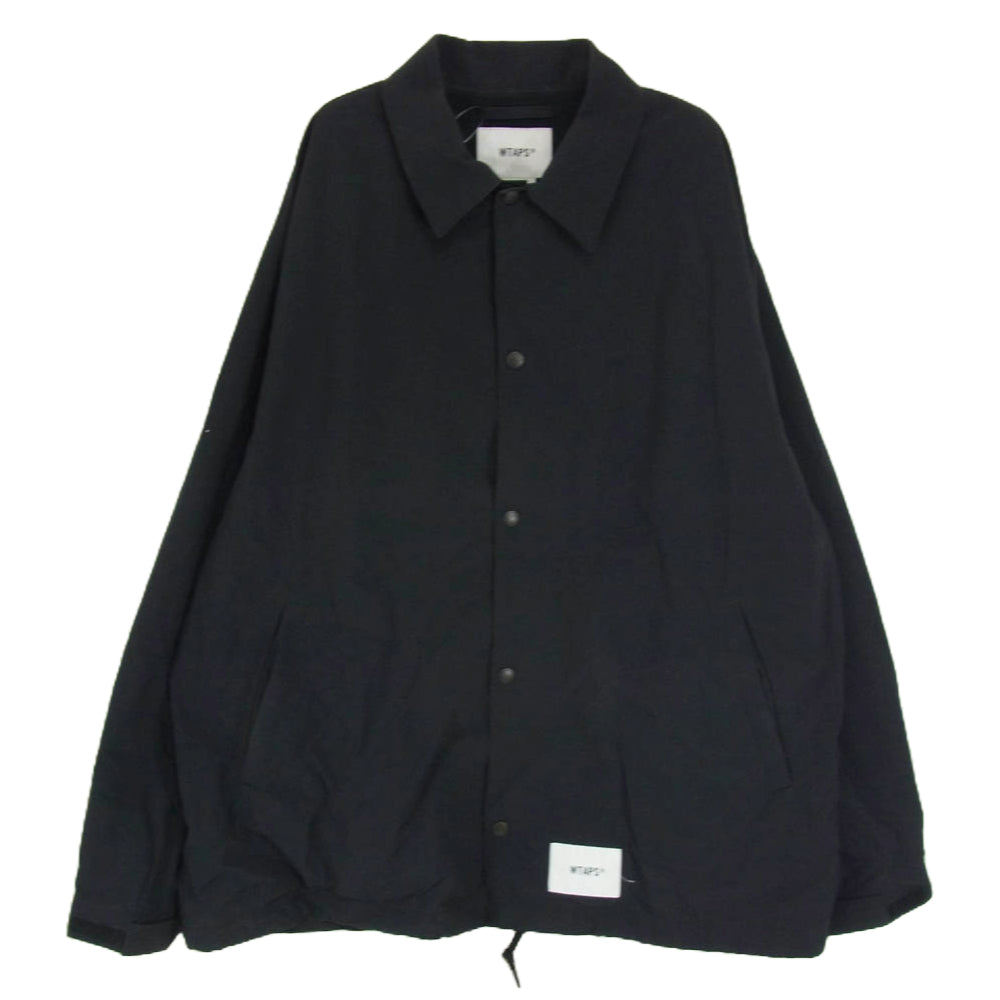 WTAPS ダブルタップス 23AW 232TQDT-JKM01 Chief / Jacket / Nylon. Weather. Sign  チーフ ジャケット コーチジャケット ブラック系 X04【中古】