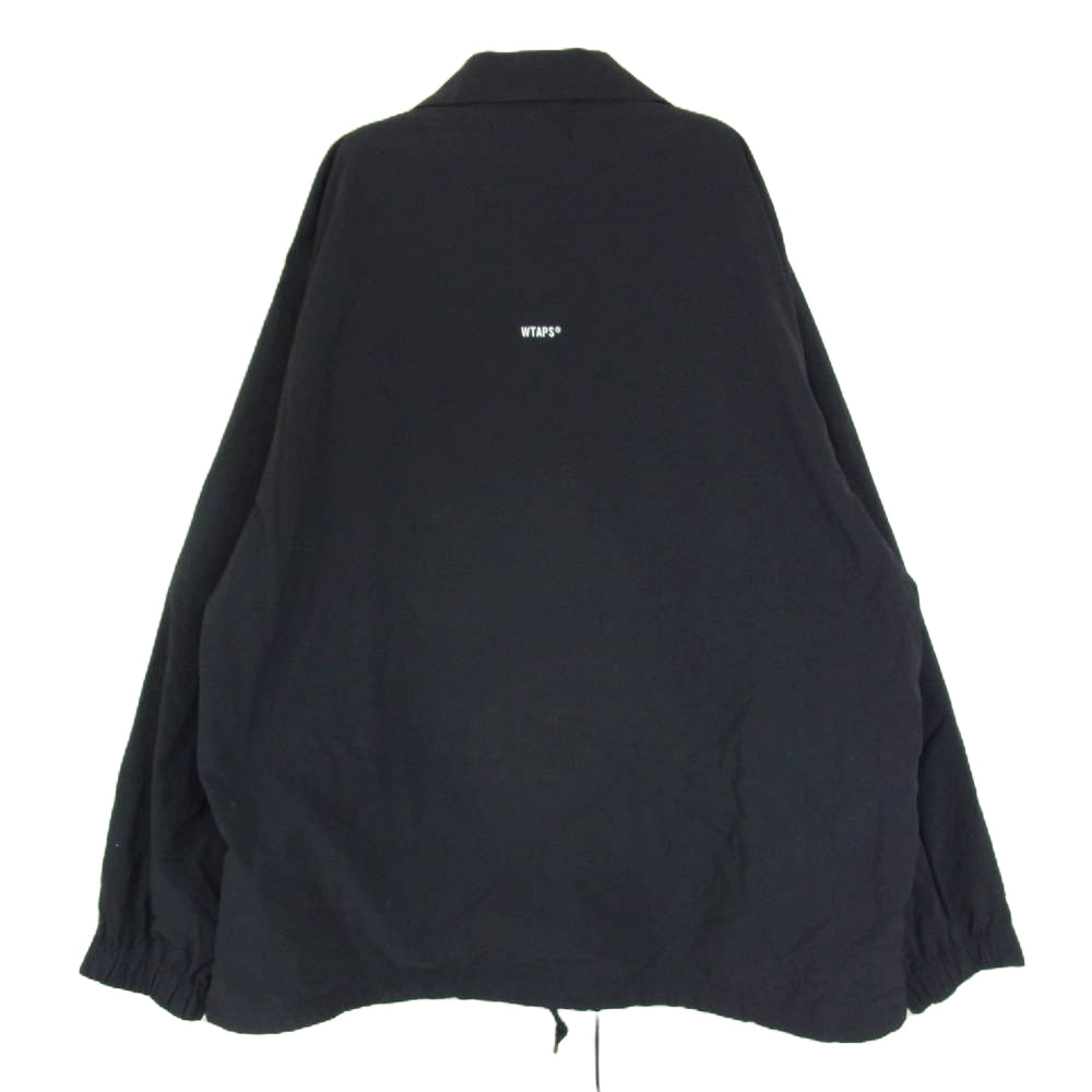 WTAPS ダブルタップス 23AW 232TQDT-JKM01 Chief / Jacket / Nylon. Weather. Sign  チーフ ジャケット コーチジャケット ブラック系 X04【中古】