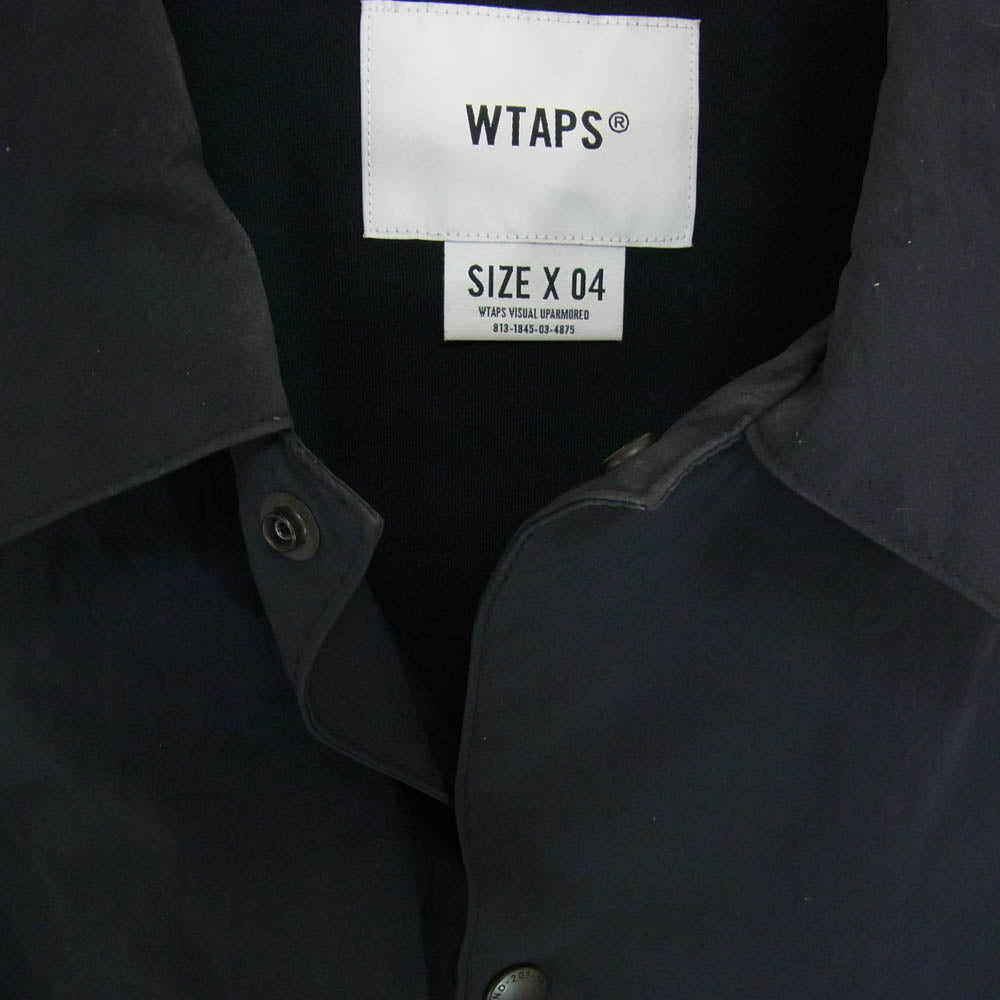 WTAPS ダブルタップス 23AW 232TQDT-JKM01 Chief / Jacket / Nylon. Weather. Sign  チーフ ジャケット コーチジャケット ブラック系 X04【中古】