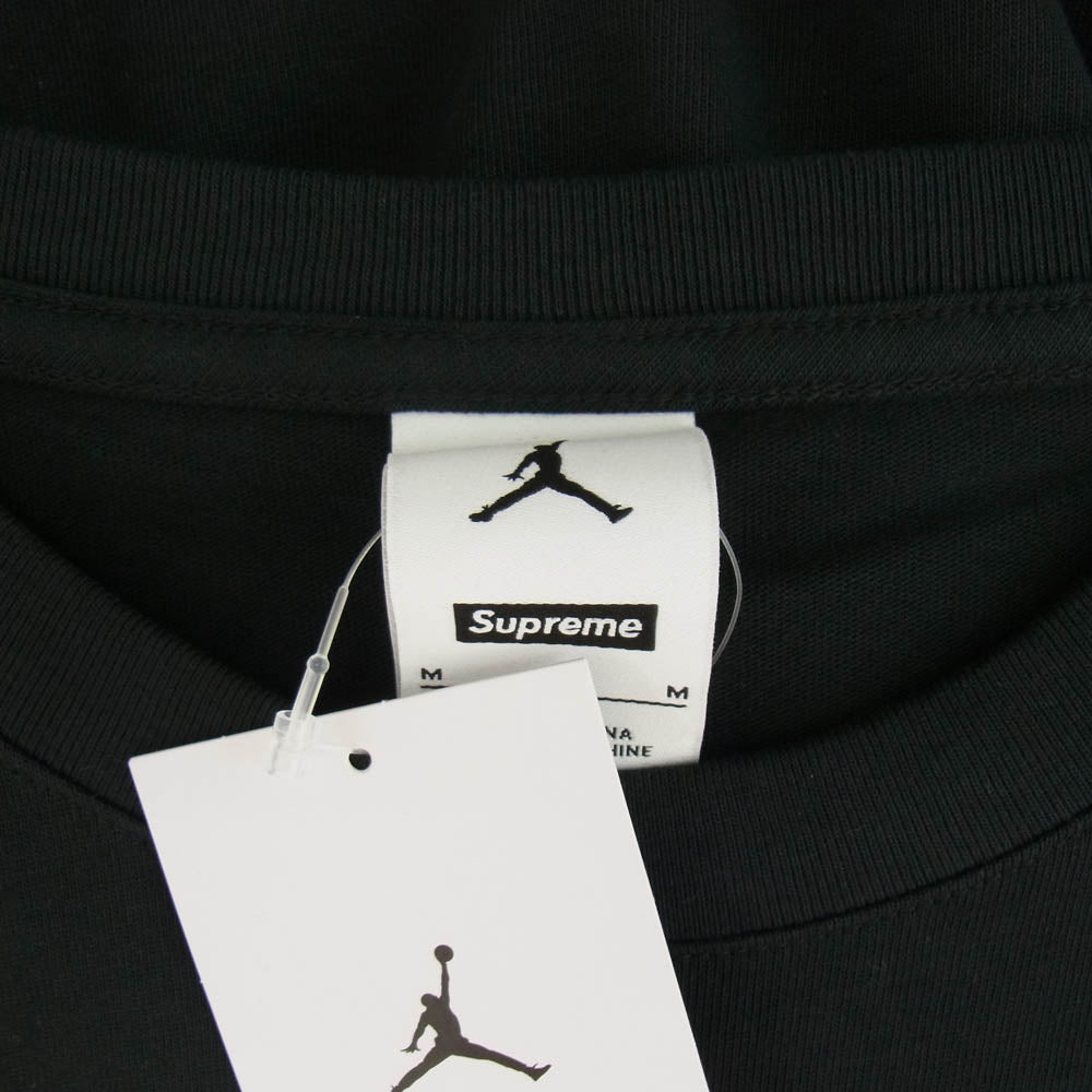 Supreme シュプリーム 24AW Jordan Biggie S/S Top Tee ジョーダン ビギー ショート スリーブ トップ 半袖 Tシャツ ブラック系 M【極上美品】【中古】