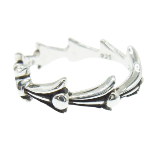 CHROME HEARTS クロムハーツ（原本無） 2024年 国内正規店 購入レシート付属 CROSS TAIL RING クロステイル リング シルバー系 21.5号【美品】【中古】