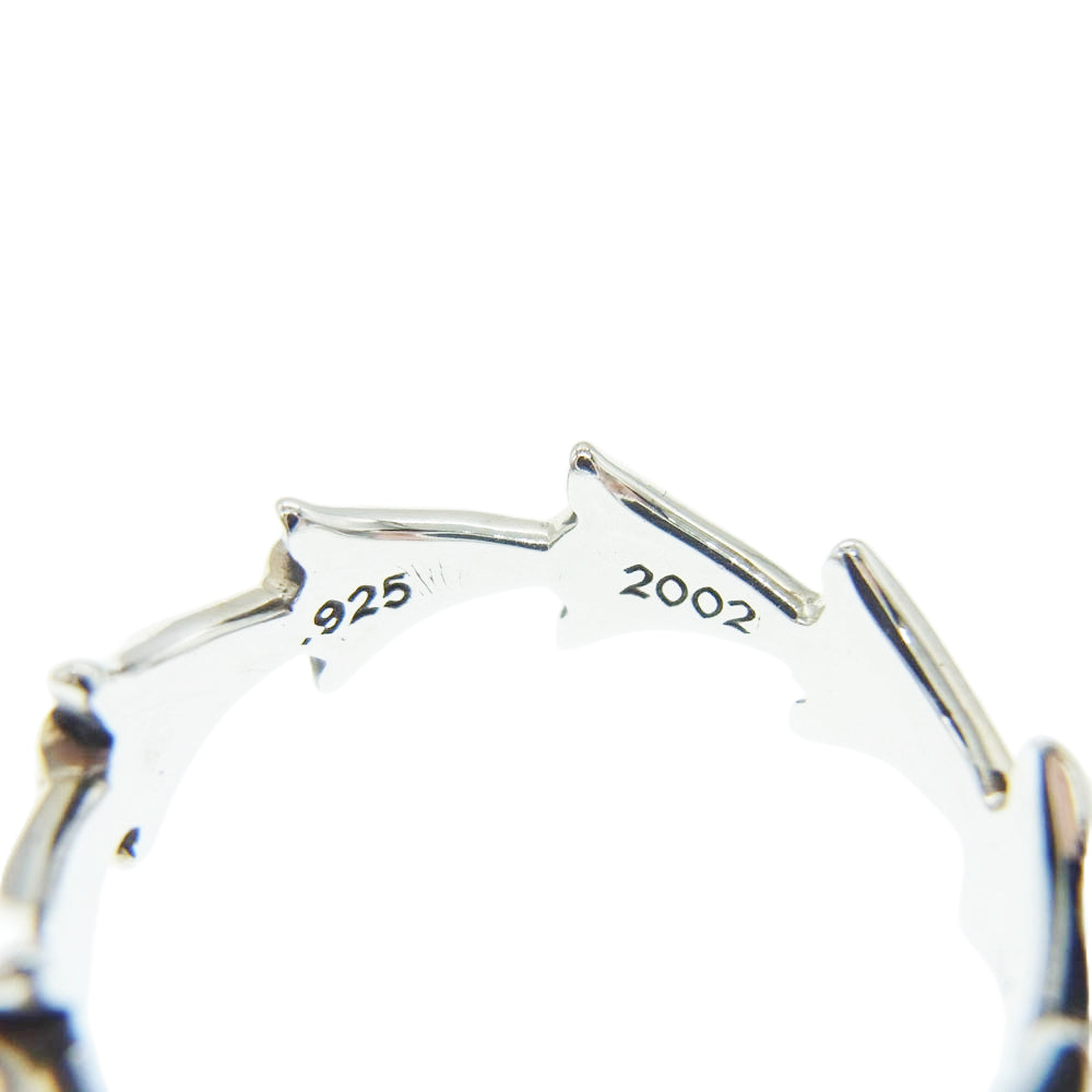 CHROME HEARTS クロムハーツ（原本無） 2024年 国内正規店 購入レシート付属 CROSS TAIL RING クロステイル リング シルバー系 21.5号【美品】【中古】