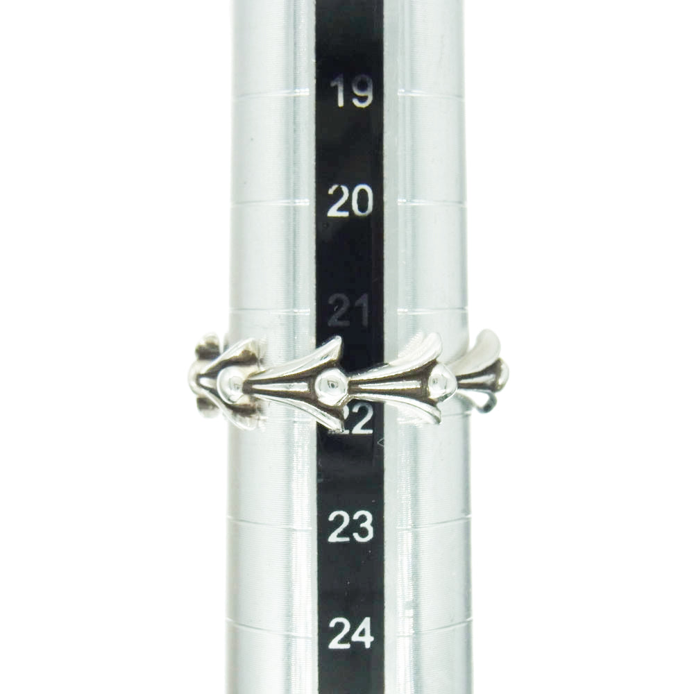 CHROME HEARTS クロムハーツ（原本無） 2024年 国内正規店 購入レシート付属 CROSS TAIL RING クロステイル リング シルバー系 21.5号【美品】【中古】