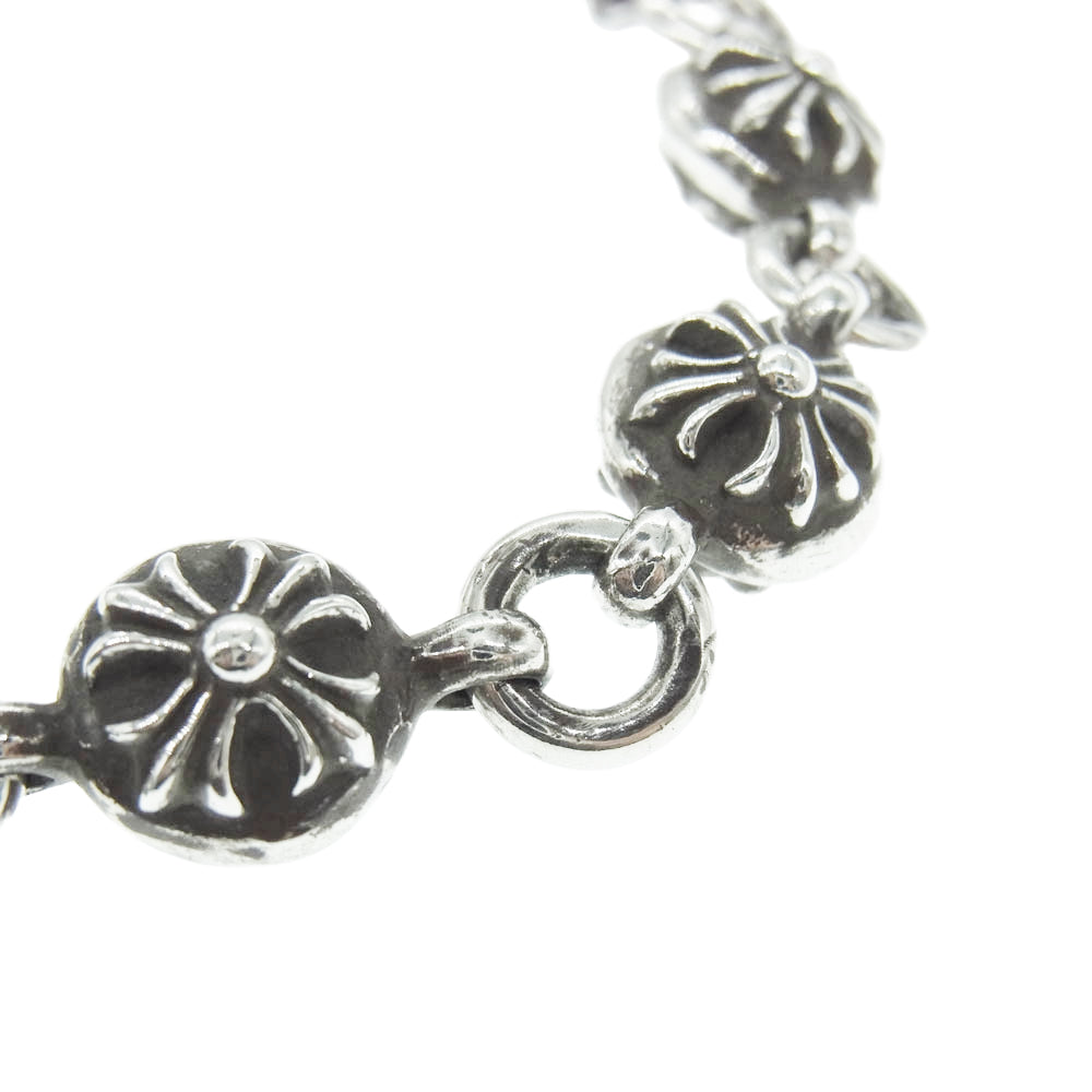 CHROME HEARTS クロムハーツ（原本無） 2024年 購入レシート付属 #2 NO2 BALL クロスボール ブレスレット シルバー系【中古】