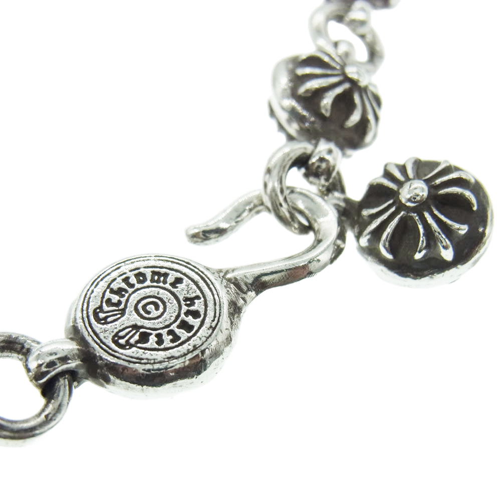 CHROME HEARTS クロムハーツ（原本無） 2024年 購入レシート付属 #2 NO2 BALL クロスボール ブレスレット シルバー系【中古】
