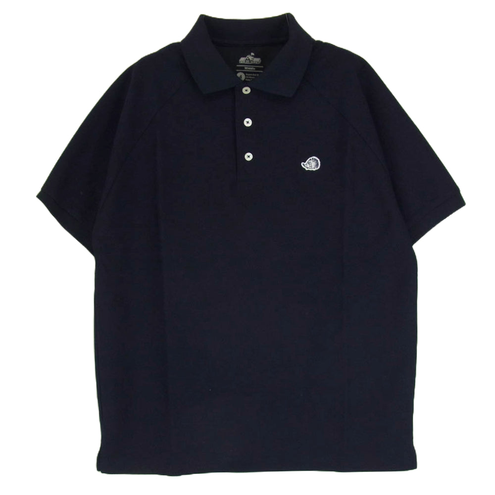 クラブハウス ロゴ 半袖 ポロ シャツ かのこ ショートスリーブ ネイビー系 4【美品】【中古】