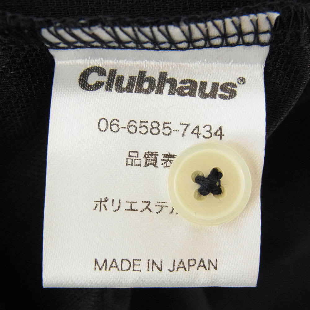 クラブハウス ロゴ 半袖 ポロ シャツ かのこ ショートスリーブ ネイビー系 4【美品】【中古】