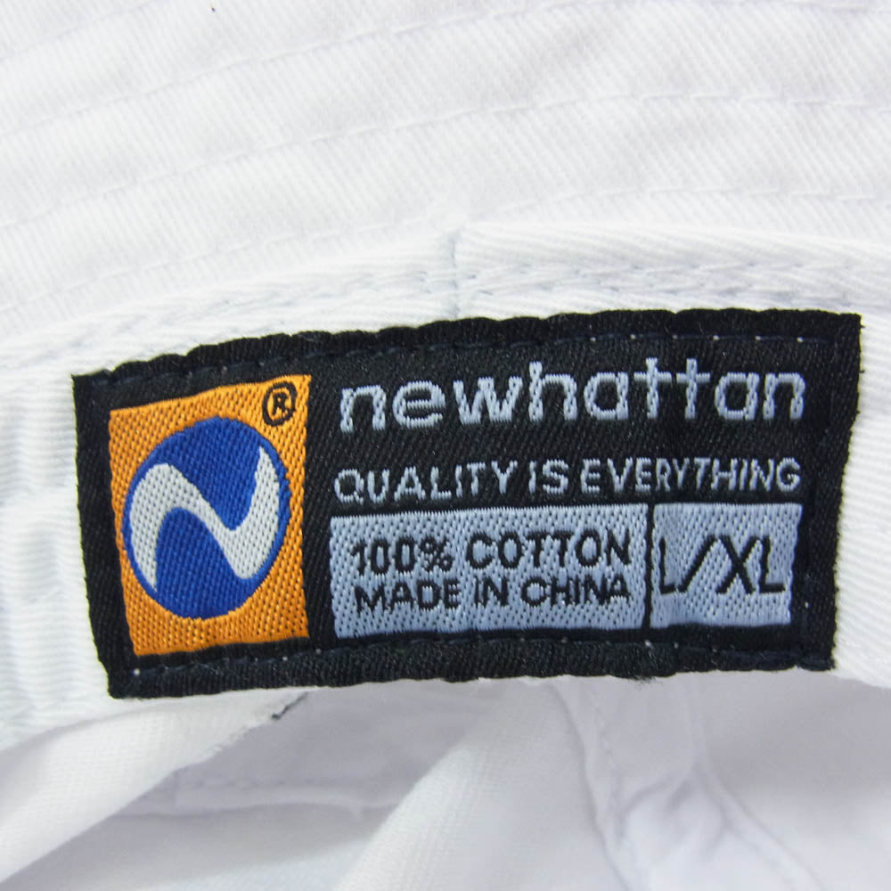 クラブハウス 刺繡 ワンポイント バケット ハット ホワイト系 XL