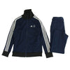 adidas アディダス CLUBHAUS クラブハウス IT6869 Track Jacket Wide Tapered Pants IT6870 トラック ジャケット ワイド パンツ セット ネイビー系 M【中古】