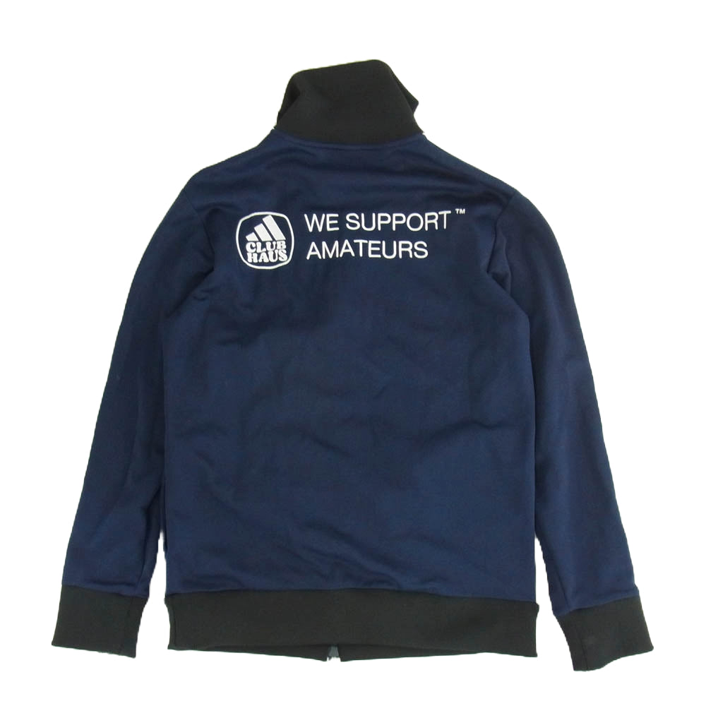 adidas アディダス CLUBHAUS クラブハウス IT6869 Track Jacket Wide Tapered Pants IT6870 トラック ジャケット ワイド パンツ セット ネイビー系 M【中古】