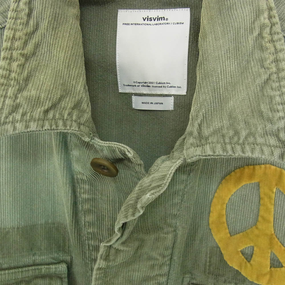 VISVIM ビズビム 0113205013032 KILGORE JACKET KAPALA SLUB コーデュロイ キルゴア ジャケット カパラスラブ カーキ系 1【中古】