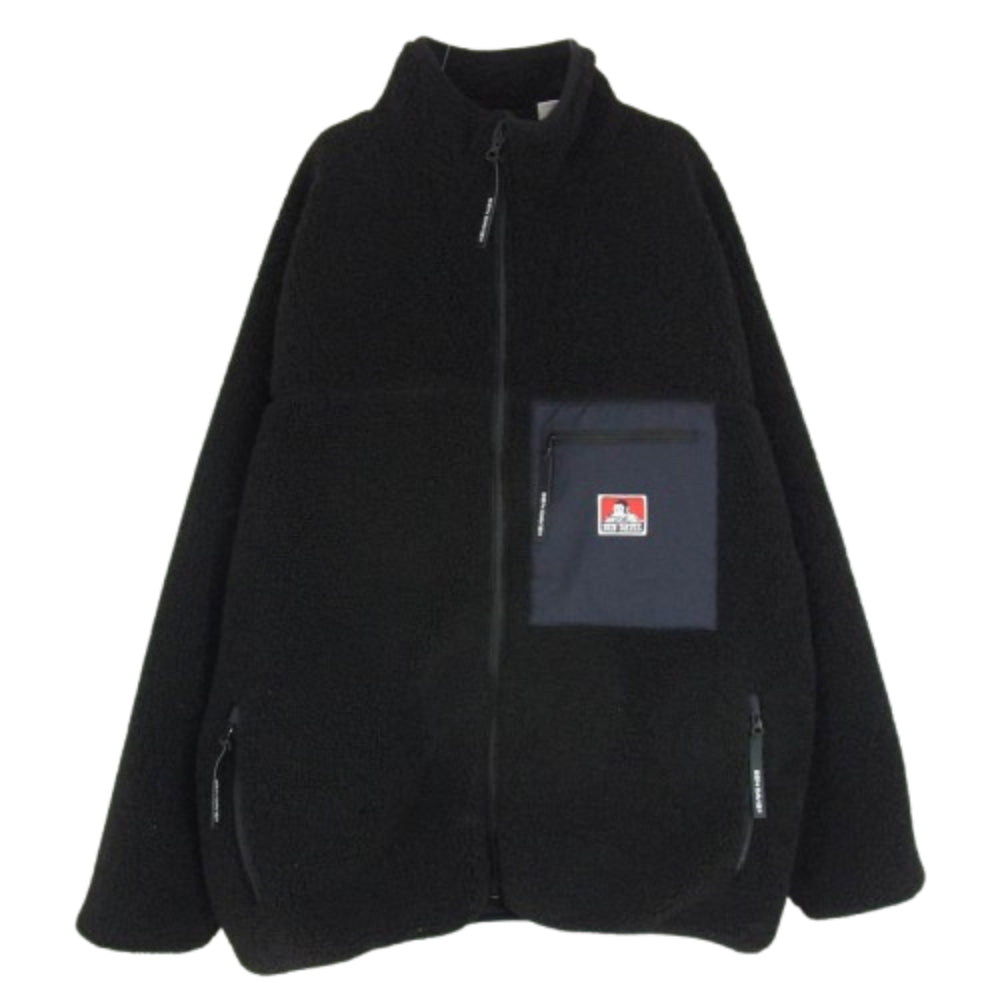 BEN DAVIS ベンデイビス M-1780021 ボア フリース ジャケット ブラック系 XL【中古】