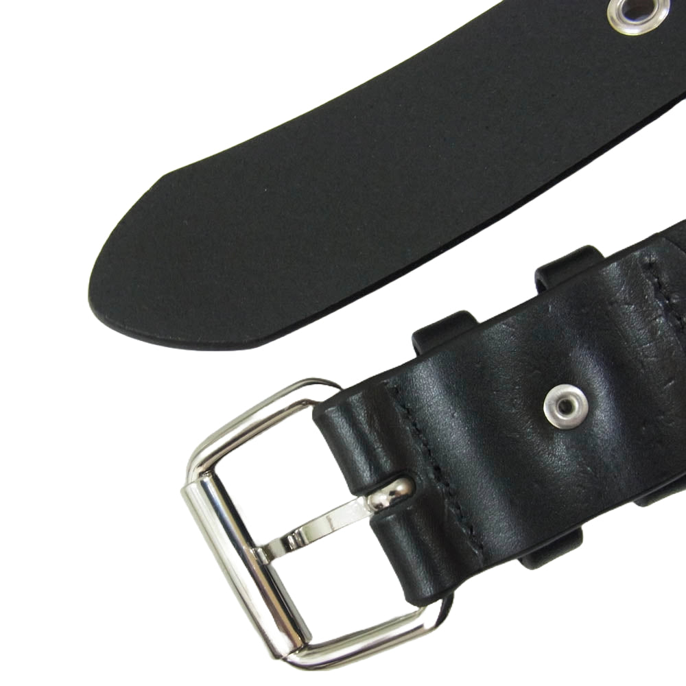 RAF SIMONS ラフシモンズ × fred perry スタッズ レザー ベルト