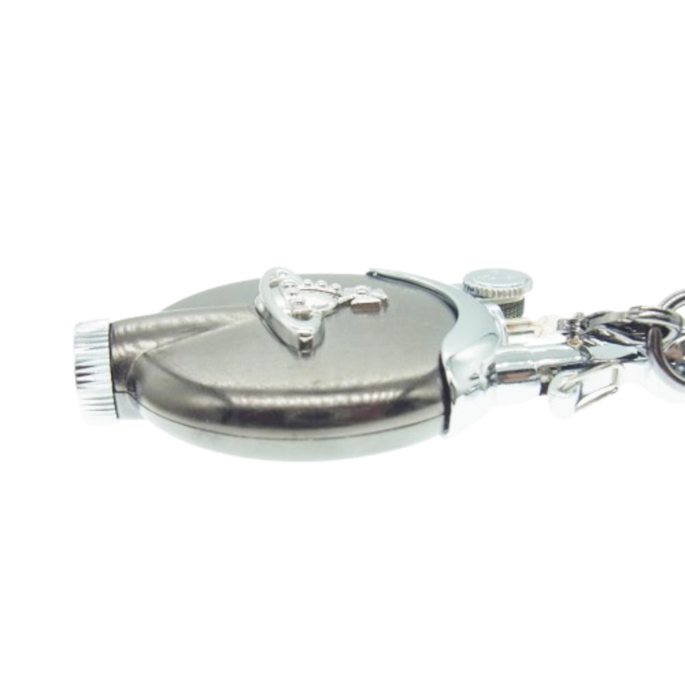 Vivienne Westwood ヴィヴィアンウエストウッド 5147ER メタルORB チェーン付 オイル ライター ネックレス シルバー系 F【美品】【中古】