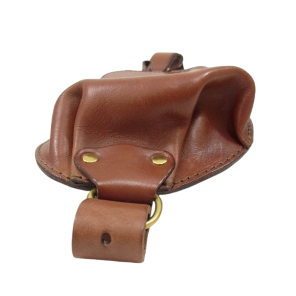 HERZ ヘルツ レザー ボディバッグ ウエストポーチ ブラウン系【中古】