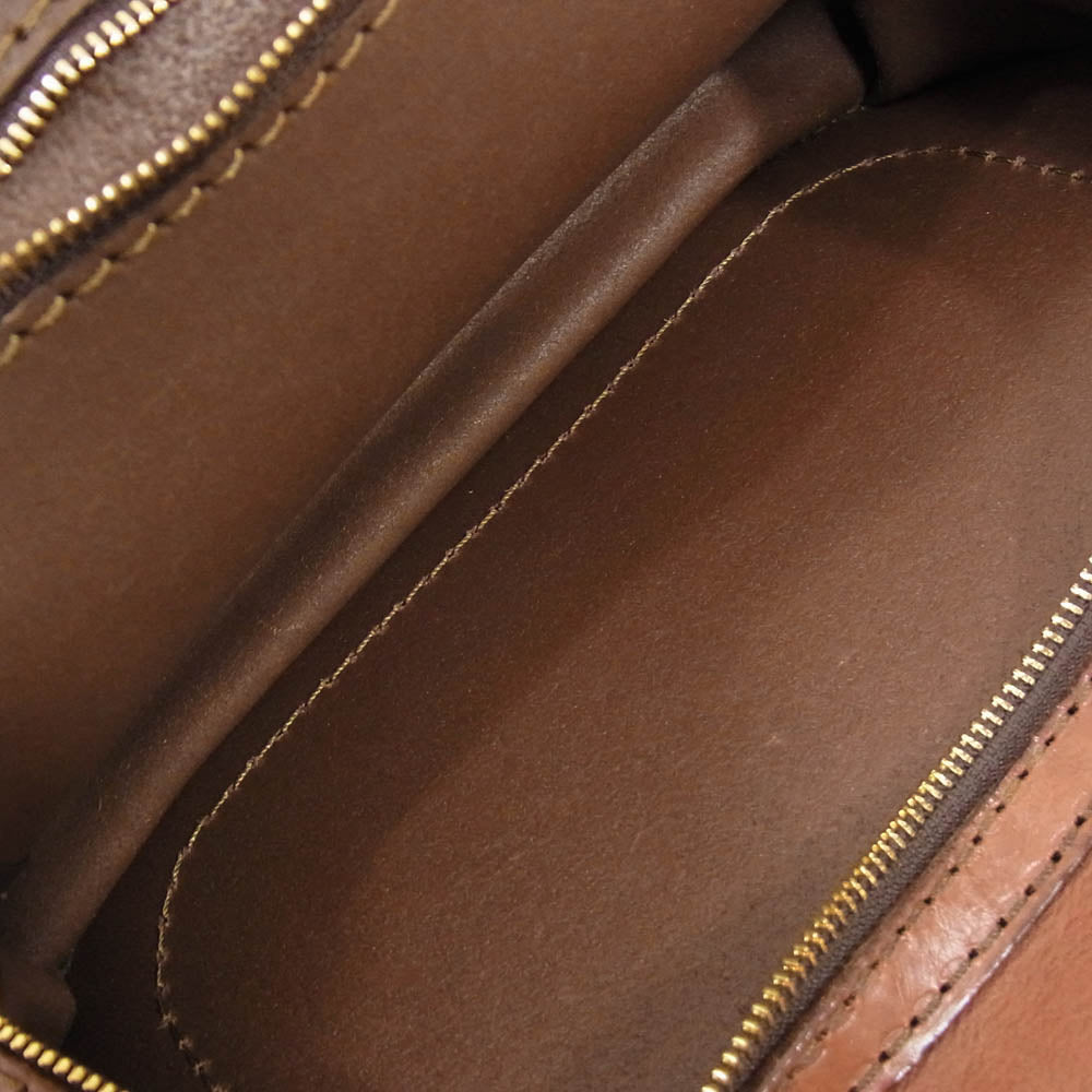 HERZ ヘルツ レザー ボディバッグ ウエストポーチ ブラウン系【中古】