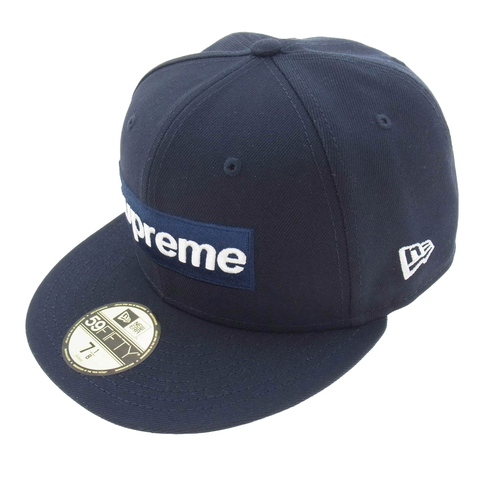 Supreme シュプリーム 25SS New Era ニューエラ Championship Box Logo チャンピオンシップ ボックスロゴ キャップ ネイビー系 56.8【極上美品】【中古】