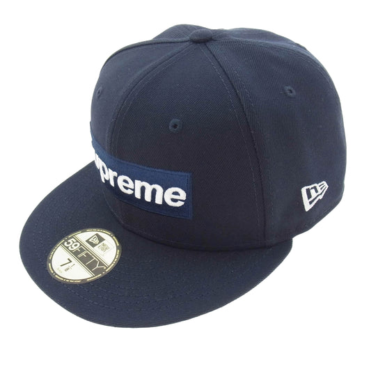 Supreme シュプリーム 25SS New Era ニューエラ Championship Box Logo チャンピオンシップ ボックスロゴ キャップ ネイビー系 56.8【極上美品】【中古】