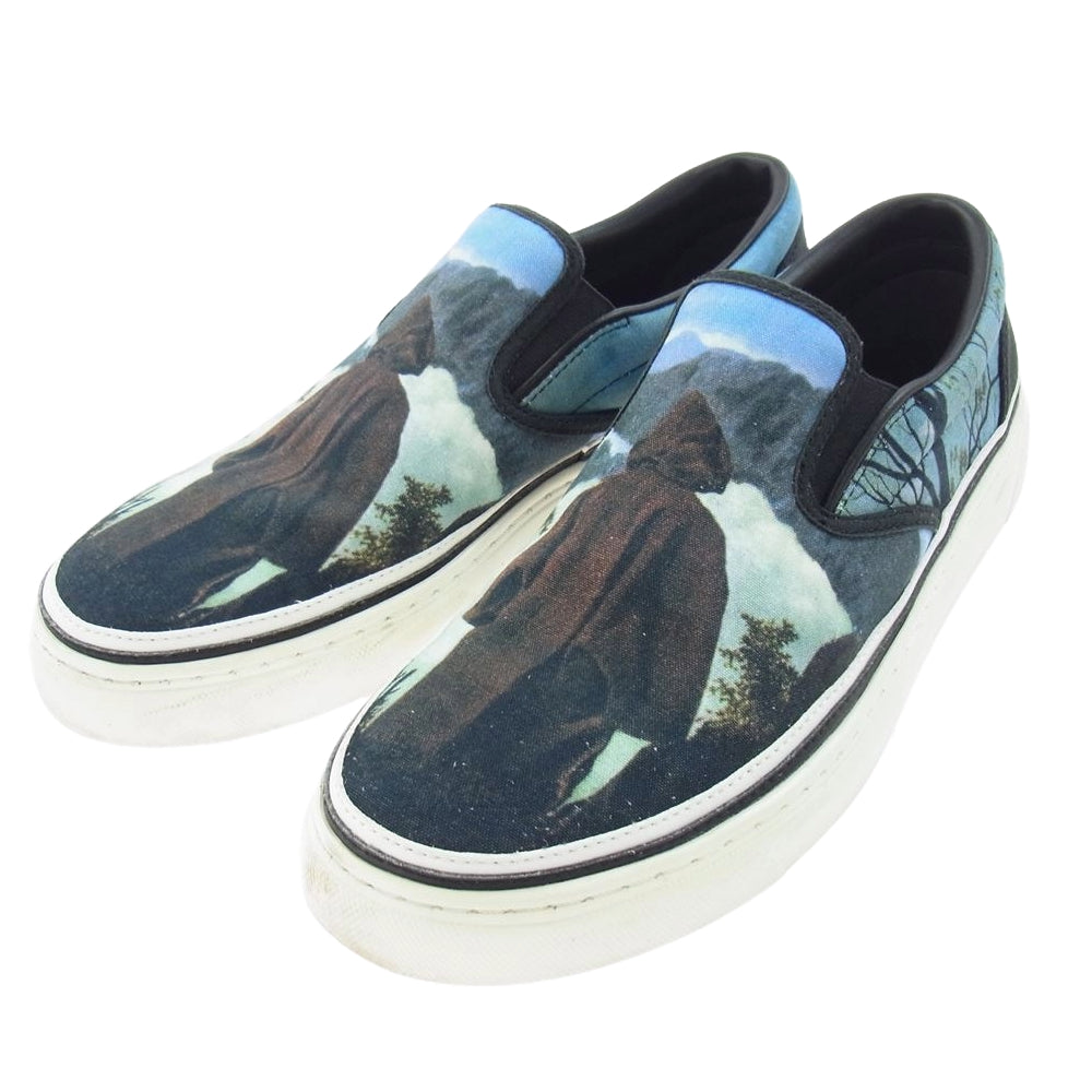 UNDERCOVER アンダーカバー 19S JUW4F01-1 John UNDERCOVER WITCH キャンバス スリッポン スニーカー ブルー系 マルチカラー系 Lサイズ【中古】