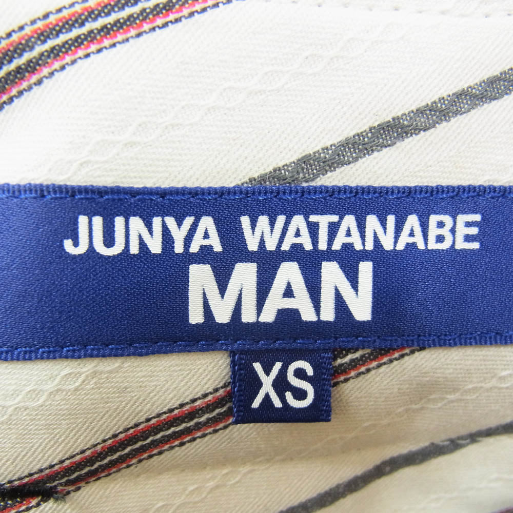 JUNYA WATANABE COMME des GARCONS MAN ジュンヤワタナベコムデギャルソンマン AD2024 WN-P025-051-1-1 ストライプ スラックス パンツ グレー系 XS【新古品】【未使用】【中古】