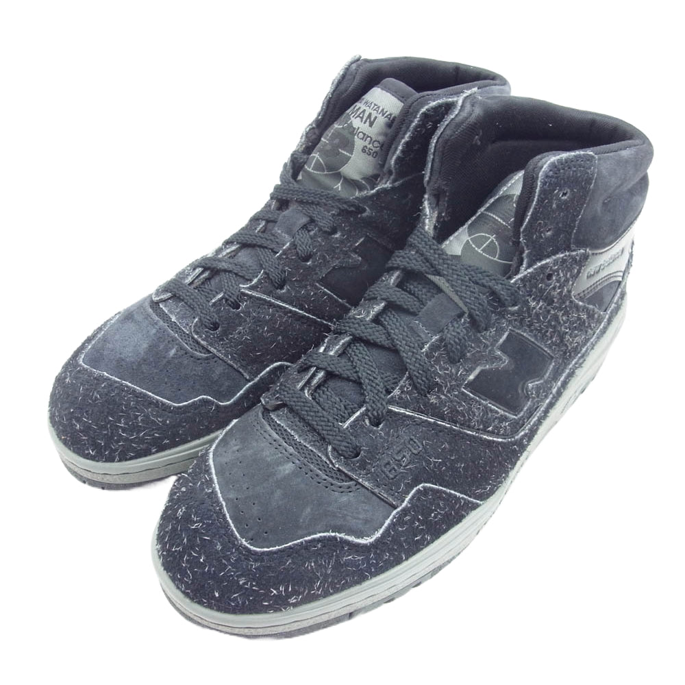 JUNYA WATANABE COMME des GARCONS MAN ジュンヤワタナベコムデギャルソンマン 23AW WL-K103 BB650RJM New Balance BB650 日本 限定 カラー ニューバランス ハイ カット スニーカー ブラック系 26cm【極上美品】【中古】
