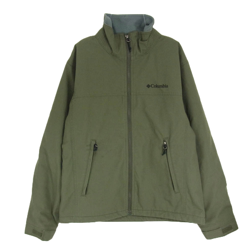 Columbia コロンビア PM0419 レイクパウエル ジャケット ナイロン 裏地フリース カーキ系 M【中古】