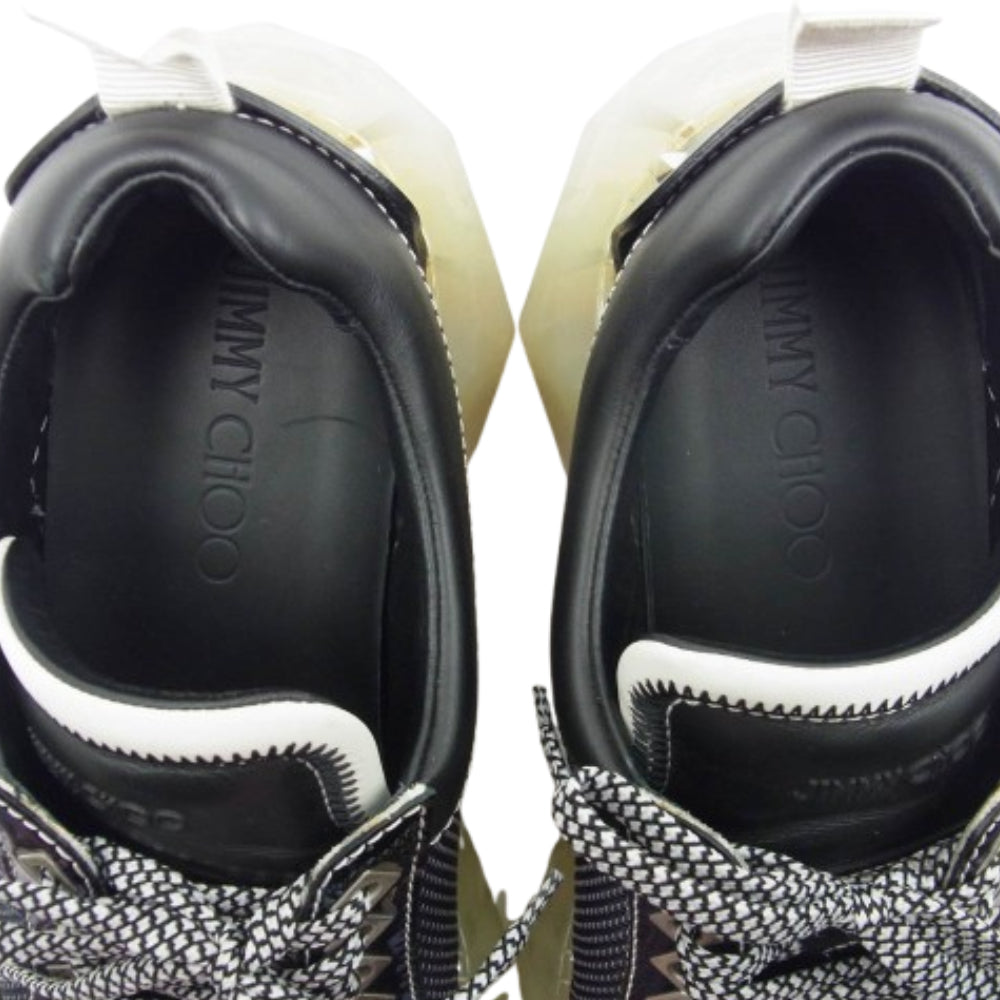 JIMMY CHOO ジミーチュウ DIAMOND ダイヤモンド スニーカー ブラック系 43【中古】