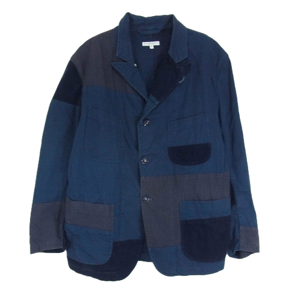 Engineered Garments エンジニアードガーメンツ Bedford Jacket コーデュロイ パッチワーク ベッドフォード ジャケット テーラードジャケット ネイビー系 S【中古】