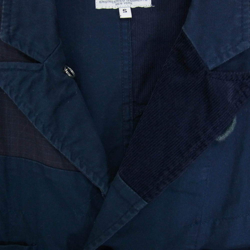 Engineered Garments エンジニアードガーメンツ Bedford Jacket コーデュロイ パッチワーク ベッドフォード ジャケット テーラードジャケット ネイビー系 S【中古】