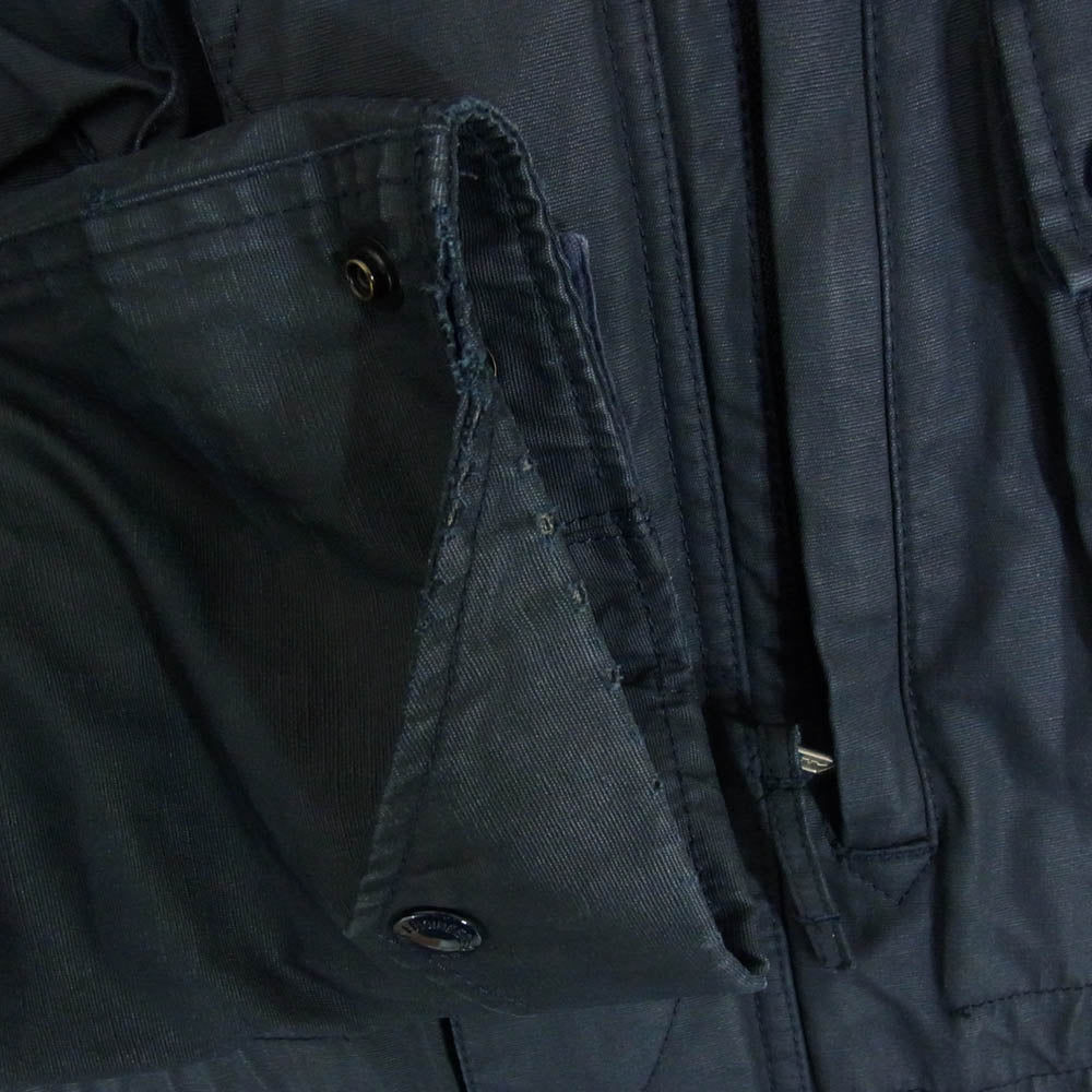 Engineered Garments エンジニアードガーメンツ Field Parka CL Coated Canvas フィールド パーカ マルチポケット ミリタリー ジャケット ネイビー系 S【中古】