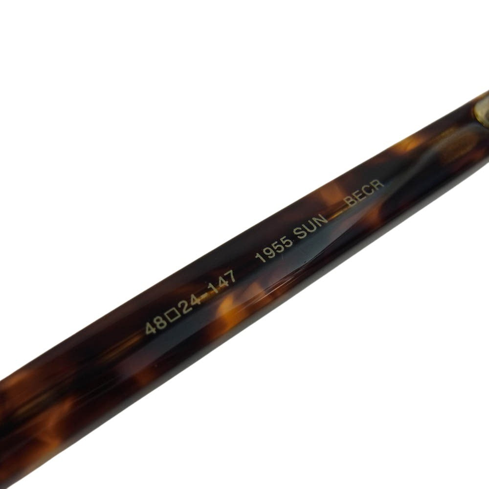OLIVER PEOPLES オリバーピープルズ 1955 SUN 48 BECR BLU PL サングラス 眼鏡 クリア系 ブラウン系 ブラック系【極上美品】【中古】