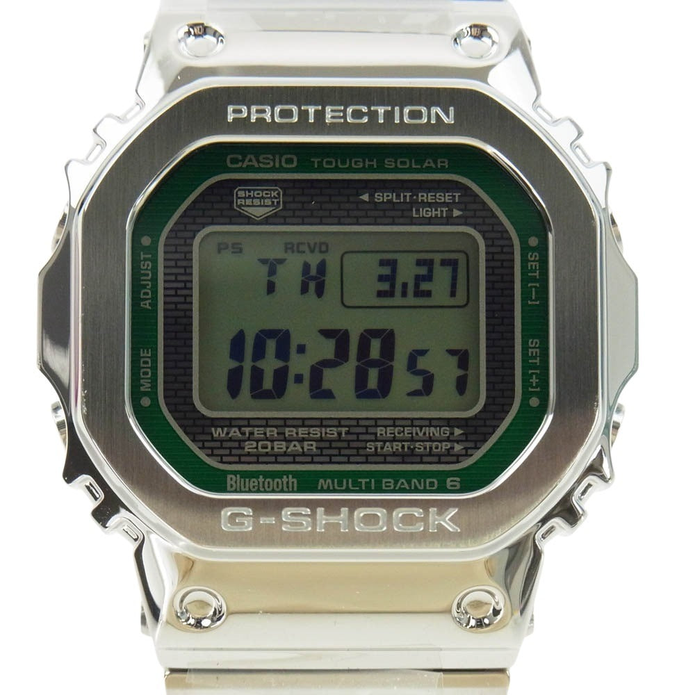 CASIO G-SHOCK カシオ ジーショック GMW-B5000D-3JF GMW-B5000シリーズ FULL METAL フルメタル アナログ 電波ソーラー 腕時計 シルバー系【新古品】【未使用】【中古】