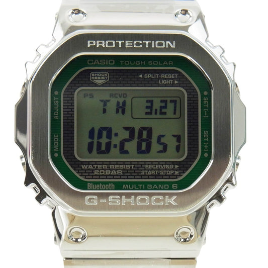 CASIO G-SHOCK カシオ ジーショック GMW-B5000D-3JF GMW-B5000シリーズ FULL METAL フルメタル アナログ 電波ソーラー 腕時計 シルバー系【新古品】【未使用】【中古】