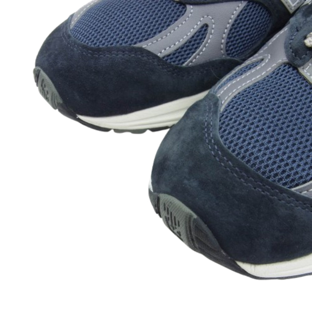 NEW BALANCE ニューバランス U991NV2 フェイクバスターズ鑑定済 991 V2 NAVY スエード ローカット スニーカー ネイビー系 UK8【新古品】【未使用】【中古】