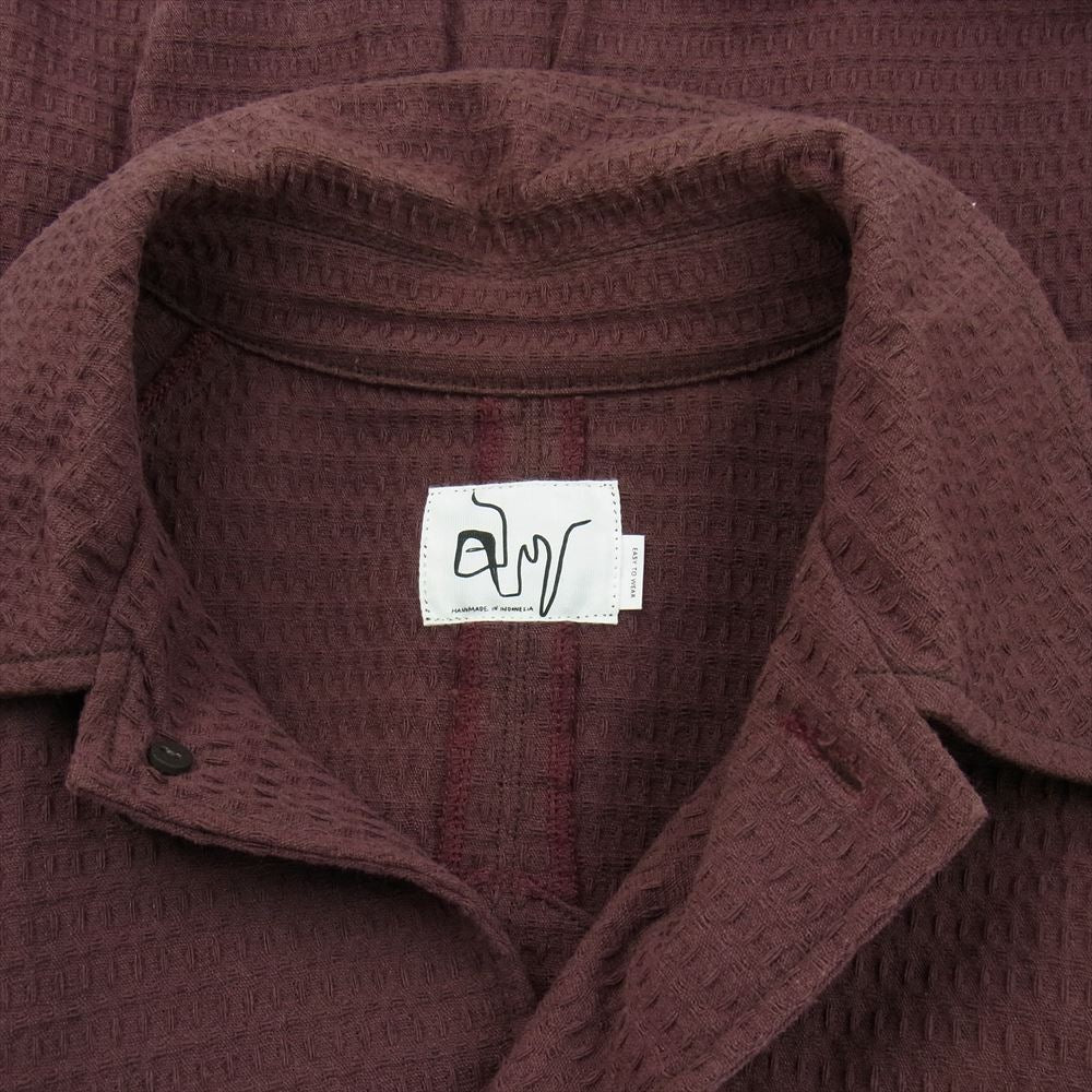 イージートゥウェアー 22SS CT001 SASHIKO CLOTH COAT 刺し子 コート エンジ系 48【中古】