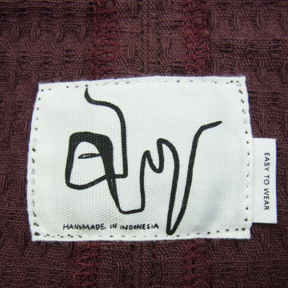 イージートゥウェアー 22SS CT001 SASHIKO CLOTH COAT 刺し子 コート エンジ系 48【中古】