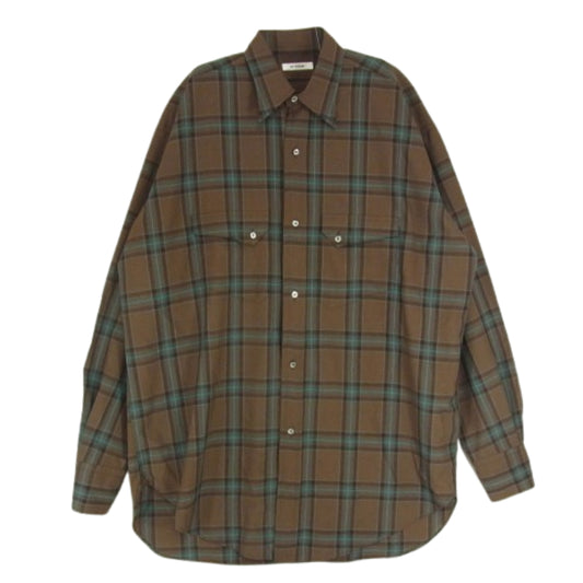 インテリム HYPER BIG WATER REPELLENT CHECK LONG HORN WESTERN SHIRTS ハイパー ビッグ チェック ウエスタン シャツ ブラウン系 4【中古】